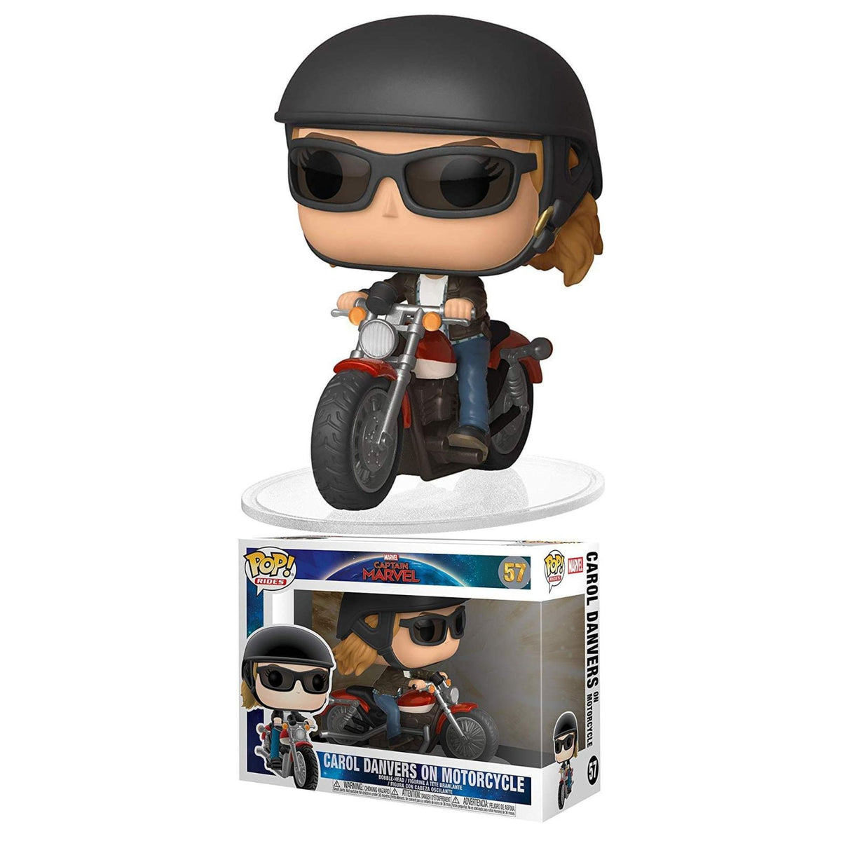 Funko Pop Rides Marvel Captain Marvel Carol Danvers on Motorcycle 57