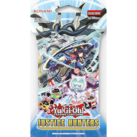 YU-GI-OH! YUGIOH JUSTICE HUNTERS BLISTER PACK - 1 PACK