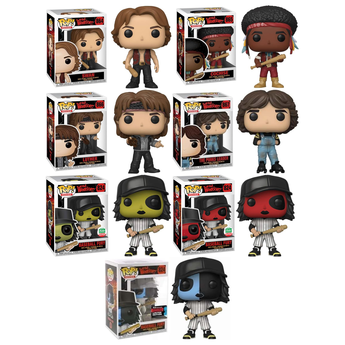 Funko Pop Movies The Warriors SET of 7