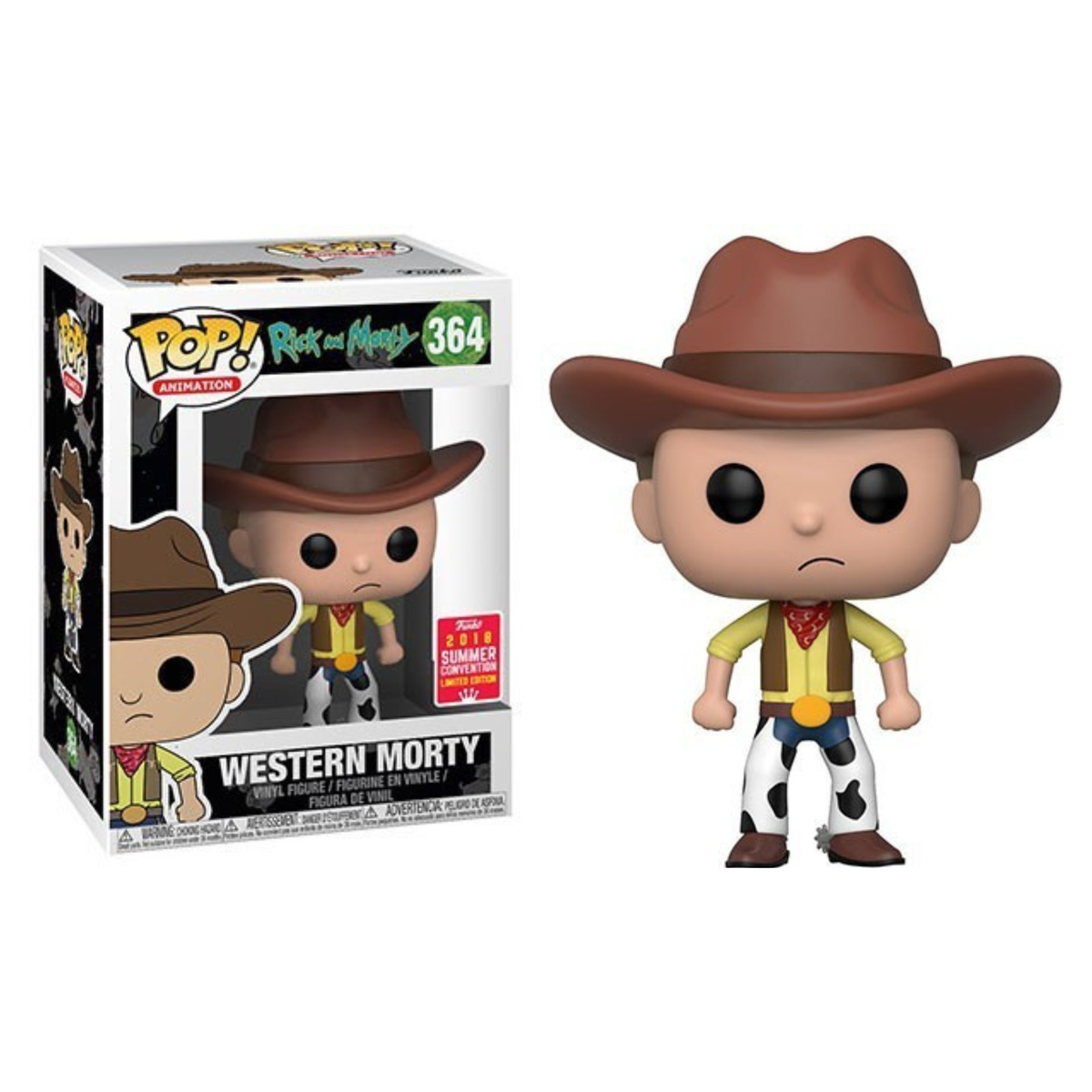 Funko Pop Animation Rick and Morty Western Morty 364 2018 Summer Convention