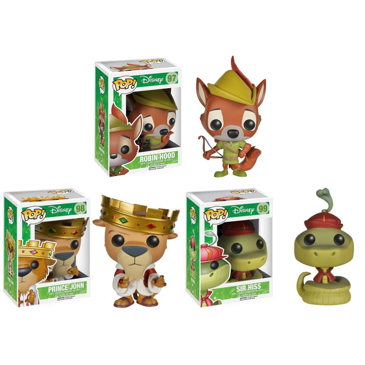 Funko Pop Disney Robin Hood SET of 3