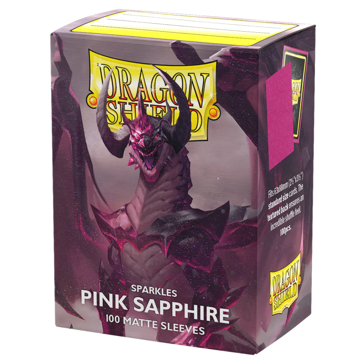 DRAGON SHIELD SLEEVES MATTE PINK SAPPHIRE 100ct