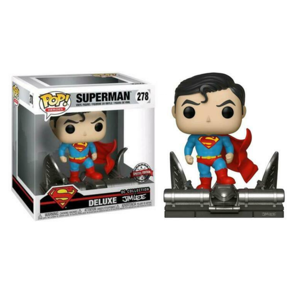 Funko Pop DC Comics Deluxe Superman 278 Jim Lee Exclusive Special Edition
