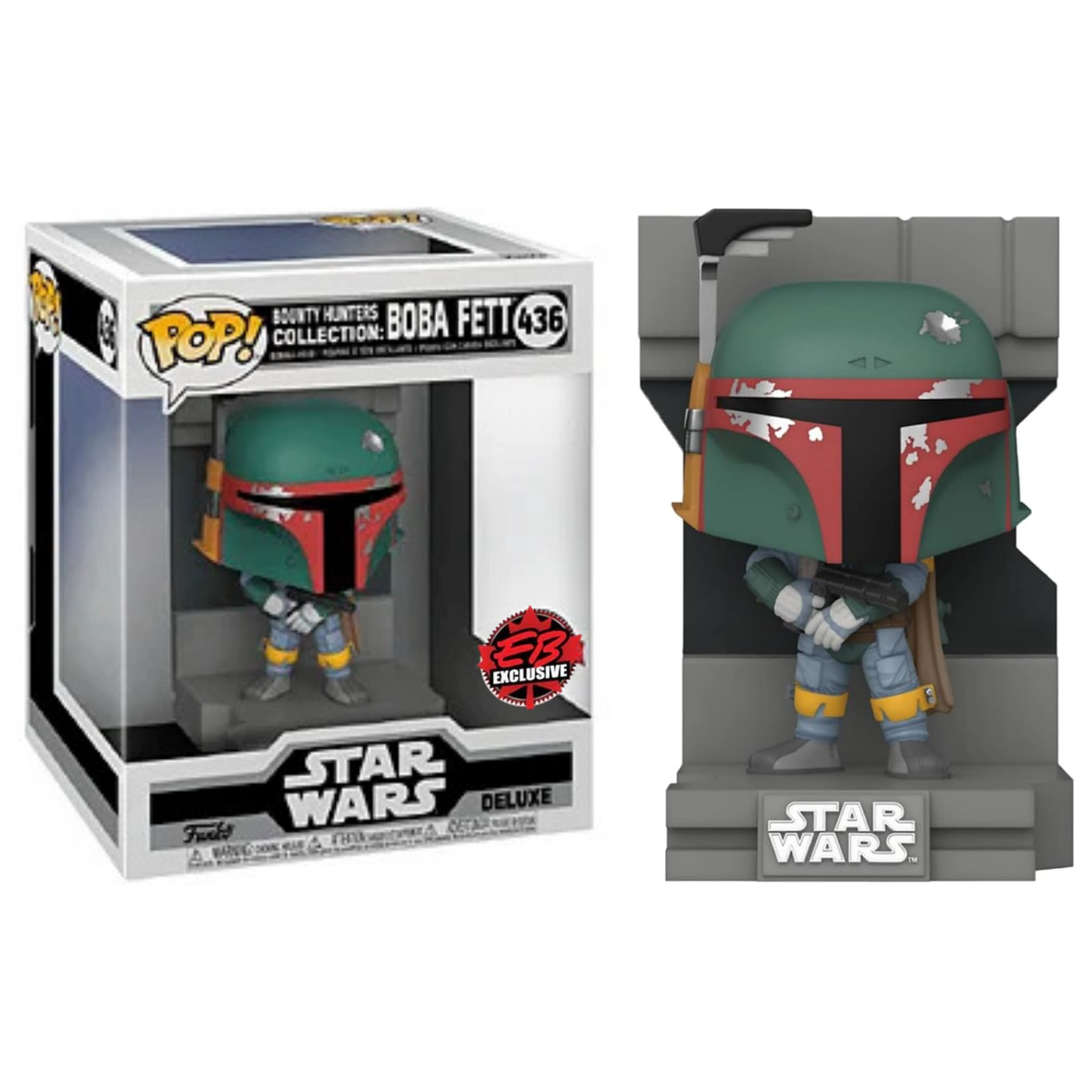 Funko Pop Deluxe Star Wars Bounty Hunters Collection: Boba Fett 436 EB Exclusive