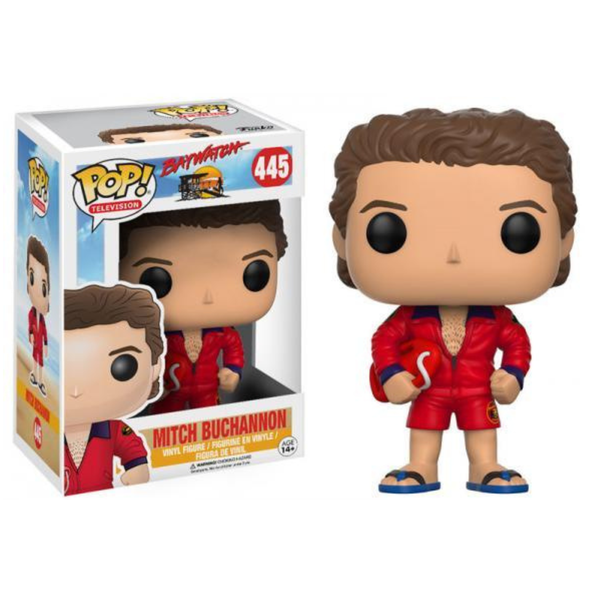 Funko Pop Television Baywatch Mitch Buchannon 445