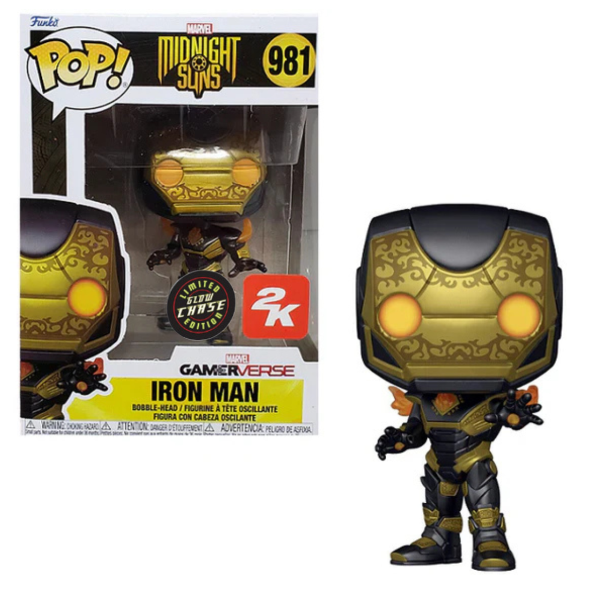 Funko Pop Marvel Midnight Sons Iron Man 981 2K Chase