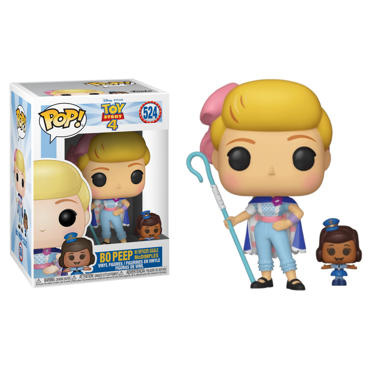 Funko Pop Disney Toy Story Bo Peep w/ Officer Giggle McDimples 524