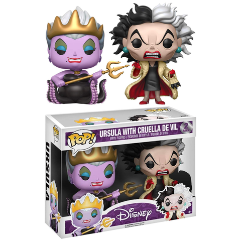 Funko Pop Disney Ursula With Cruella De Vil 2pack Hot Topic Exclusive