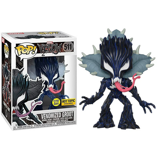 Funko Pop Marvel Venom Venomized Groot 511 Hot Topic GITD