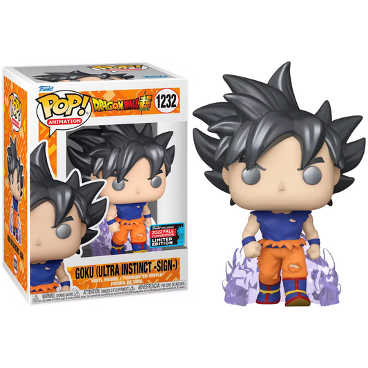 Funko Pop Dragon Ball Super Goku (Ultra Instinct -Sign-) 1232 2022 Fall Convention