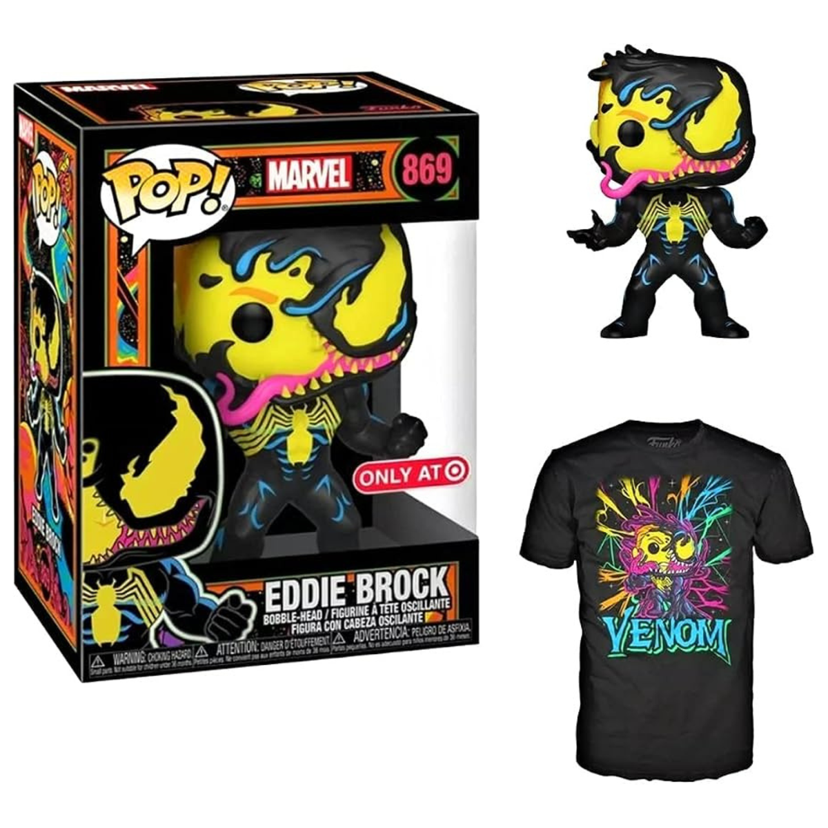 Funko Pop Tees Marvel Venom Target Exclusive Size L
