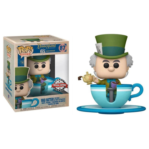 Funko Pop Disney Disneyland Mad Hatter at the Mad Tea Party Attraction 87 Special Edition