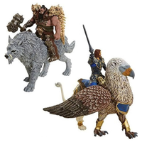 World of Warcraft Lothar with Gryphon vs. Blackhand with Frostwolf 6-Inch Mini Figure Set