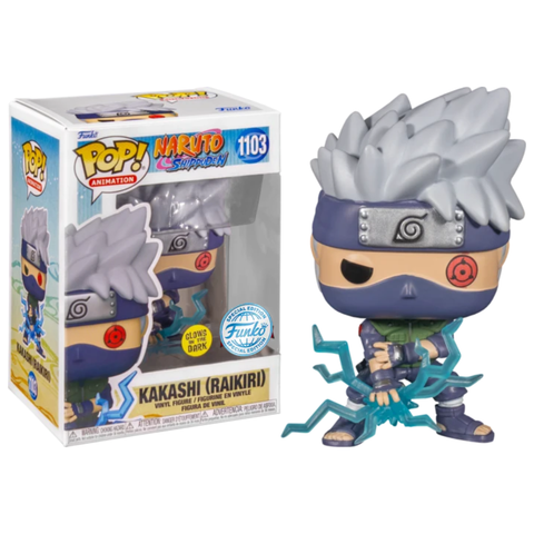 Funko Pop Anime Naruto Shippuden Kakashi (Raikiri) 1103 GITD Funko Exclusive
