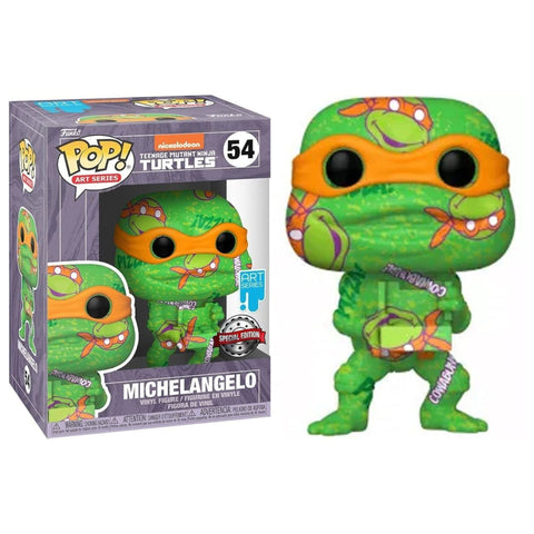 Funko Pops Teenage Mutant Ninja Turtles MIchelangelo 54 Art Series Special Edition