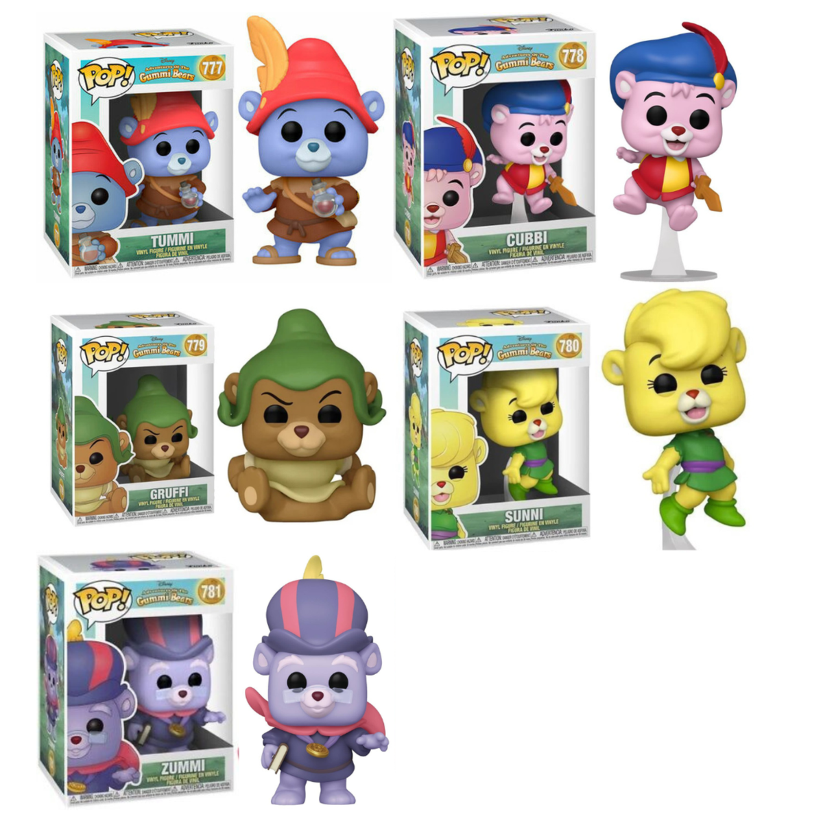Funko Pop Disney Gummi Bears SET of 5