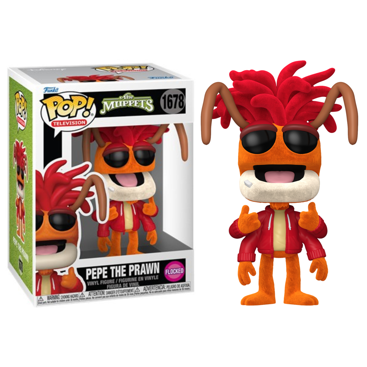 Funko Pop The Muppets Pepe The Prawn 1678 Flocked