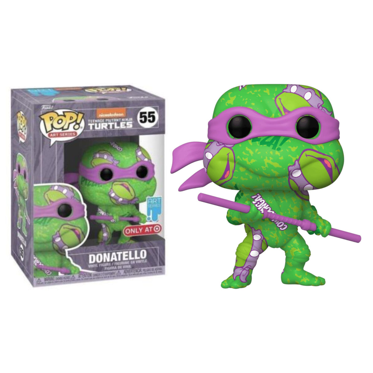 Funko Pops Teenage Mutant Ninja Turtles Donatello 55 Art Series Target Exclusive