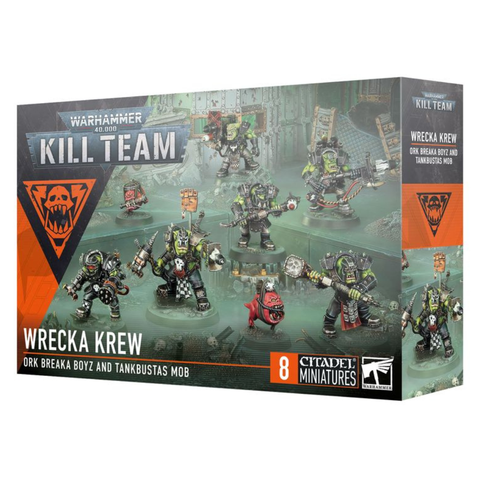 GAMES WORKSHOP WARHAMMER 40K KILL TEAM ORK BREAKA BOYZ AND TANKBUSTAS MOB WRECKA KREW