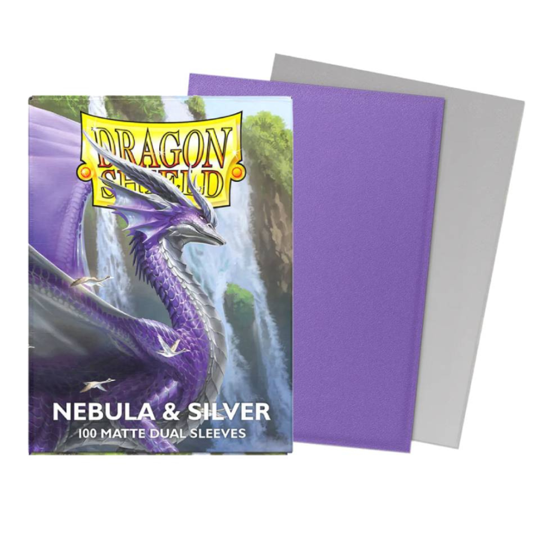 DRAGON SHIELD MATTE DUAL NEBULA & SILVER 100ct