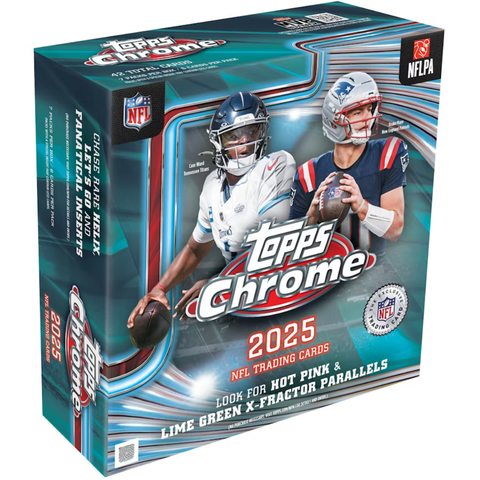 2025 TOPPS CHROME FOOTBALL MEGA BOX
