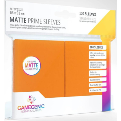 Sleeves: Gamegenic: Prime Sleeves: Orange (100)