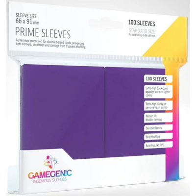 Sleeves: Gamegenic: Prime Sleeves: Purple (100)