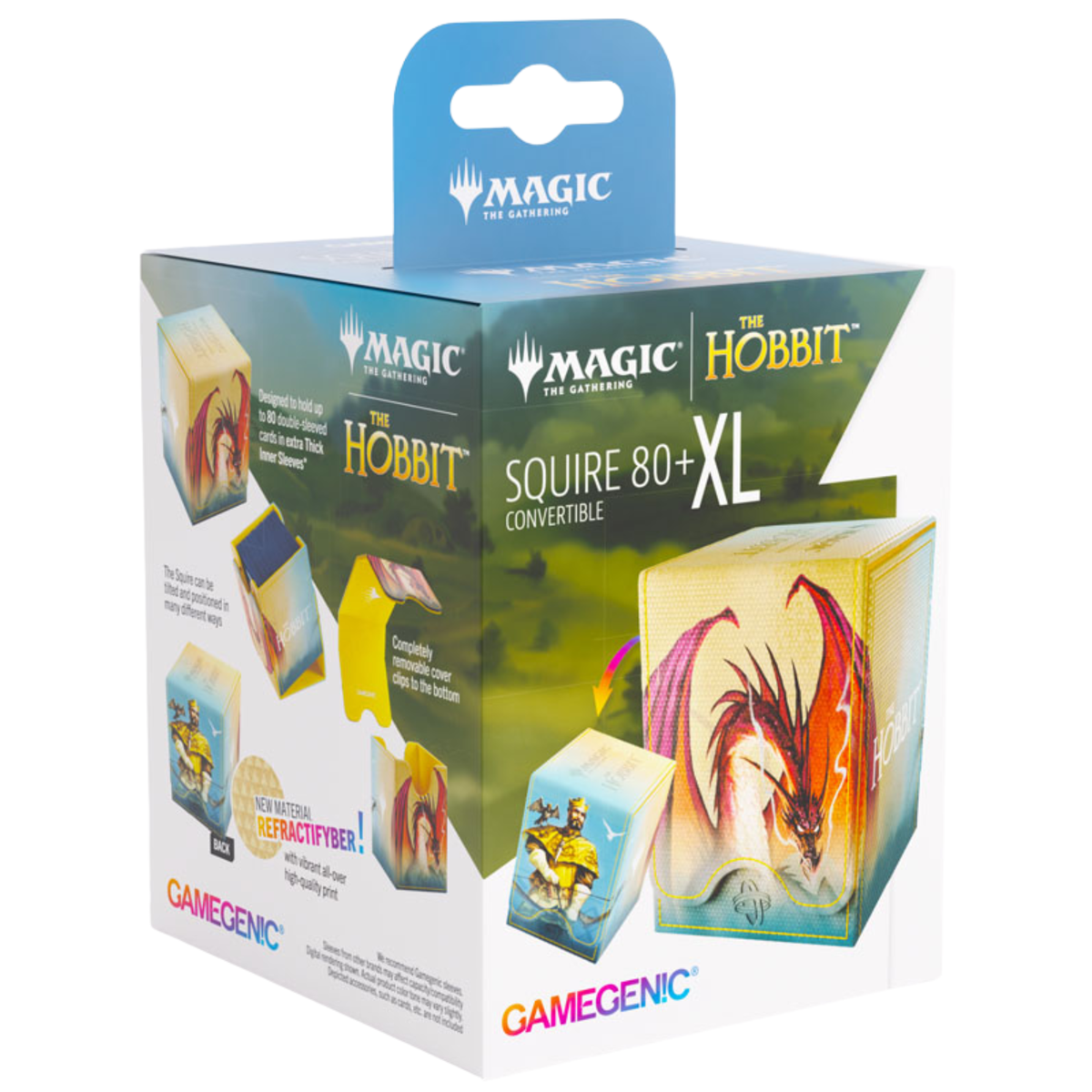 MTG Gamegenic Deckbox - Squire 80+ XL - The Hobbit - Gleaming Splendor/The King of Dale