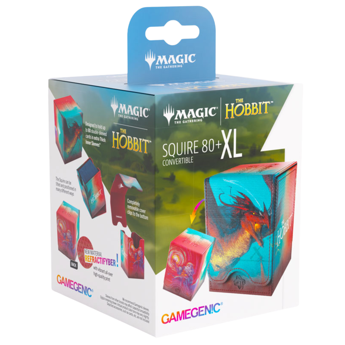 MTG Gamegenic Deckbox - Squire 80+ XL - The Hobbit - The Arkenstone/Smaug, Worm of Dread