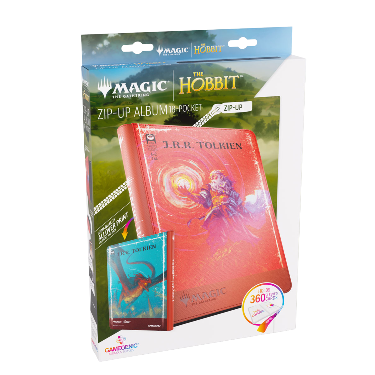 MTG Gamegenic Zip-UP Album 18-Pocket - The Hobbit - The Arkenstone/Smaug, Worm of Dread
