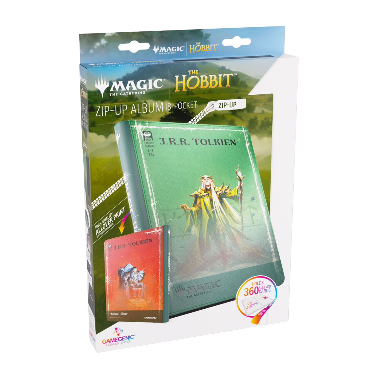 MTG Gamegenic Zip-UP Album 18-Pocket - The Hobbit - Thranduil, the Elvenking/The Mountain-king