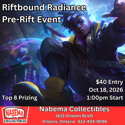Riftbound Radiance Pre-Rift Event Oct 18