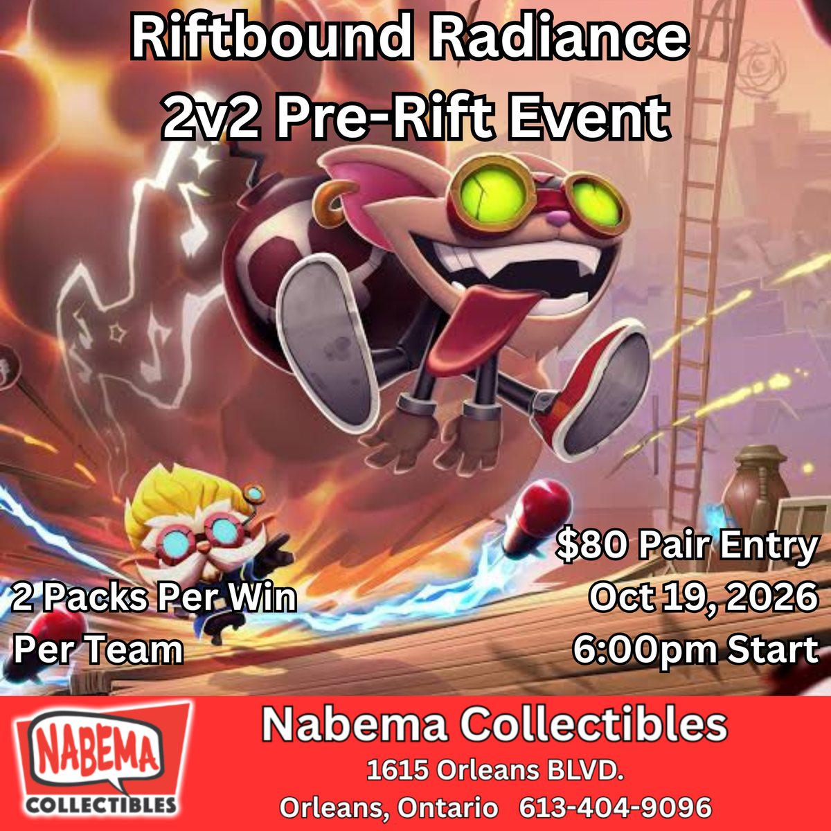 Riftbound Radiance 2v2 Pre-Rift Event Oct 19