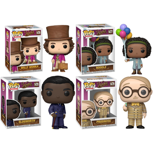 Funko Pop Willy Wonka Movies Set of 4