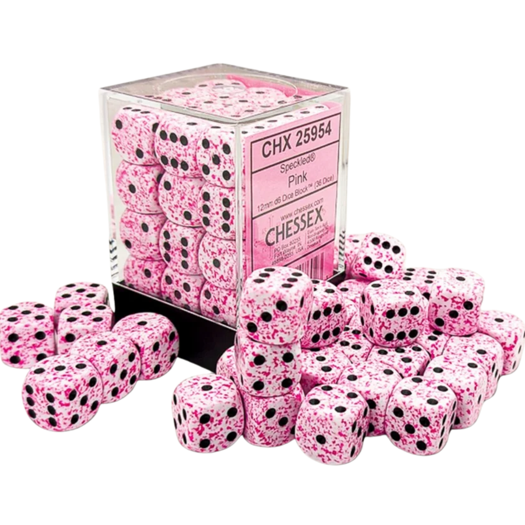 Dice Chessex 36D6 Speckled Pink
