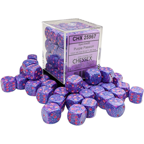 Dice Chessex 36D6 Speckled Purple Passion