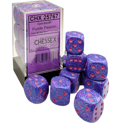Dice Chessex 12D6 Speckled Purple Passion