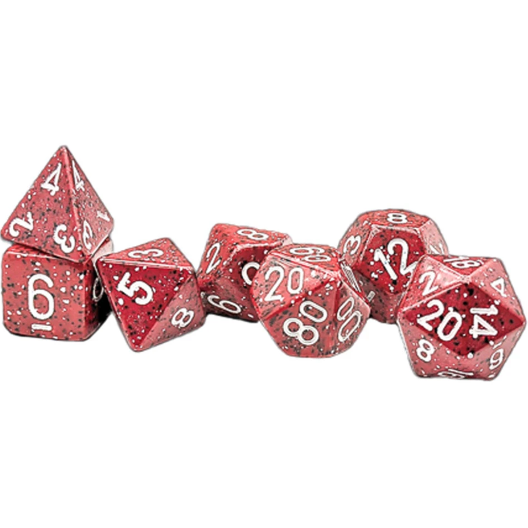 Dice Chessex Speckled Lava Stone Polyhedral 7 Dice Set