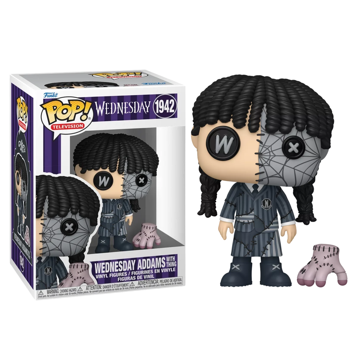 Funko Pop Television - Wednesday Addams with Thing 1942