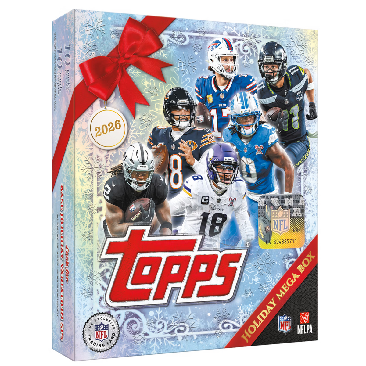 Topps Chrome 2026 Holiday Football Mega Box