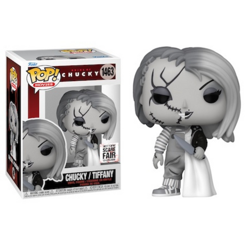 Funko Pop Horror Bride of Chucky Chucky/Tiffany 1463 Hot Topic Scare Fair '23 Exclusive