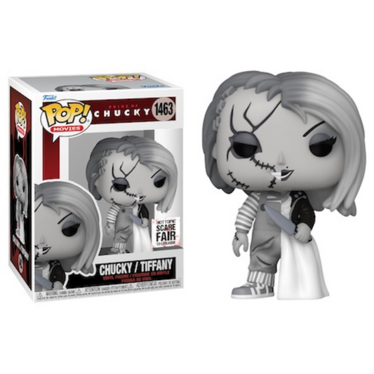 Funko Pop Horror Bride of Chucky Chucky/Tiffany 1463 Hot Topic Scare Fair '23 Exclusive