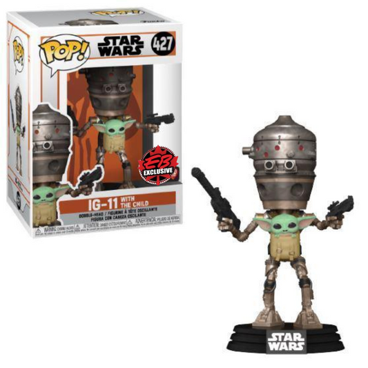 Funko Pop Star Wars IG-11 with the Child 427 EB Exclusive