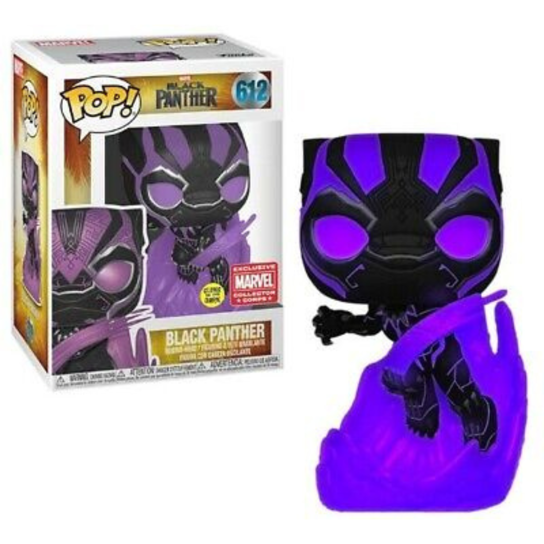 Funko Pop Marvel Black Panther 612 Exclusive Collector Corps GITD