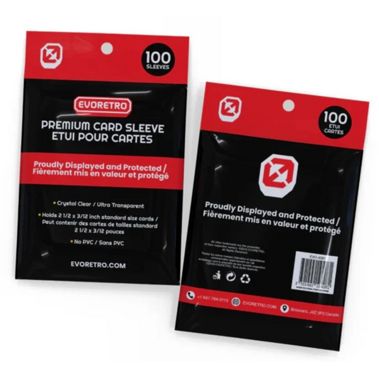 EvoRetro Premium Standard Card Sleeves 100 PACK