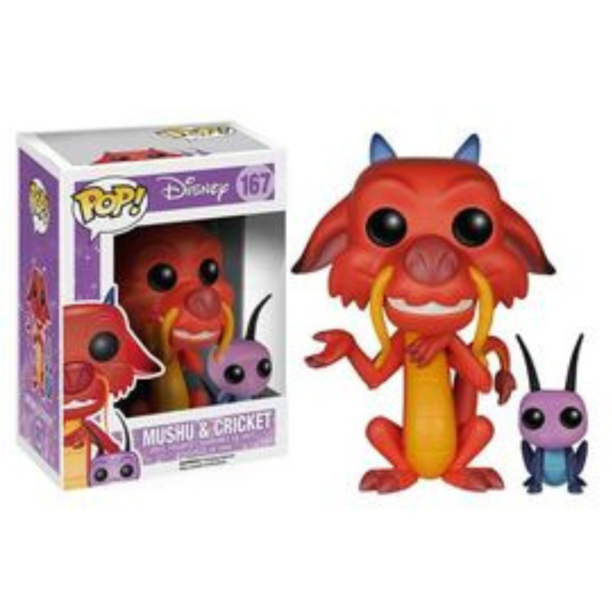 Funko Pop Disney Mushu & Cricket 167