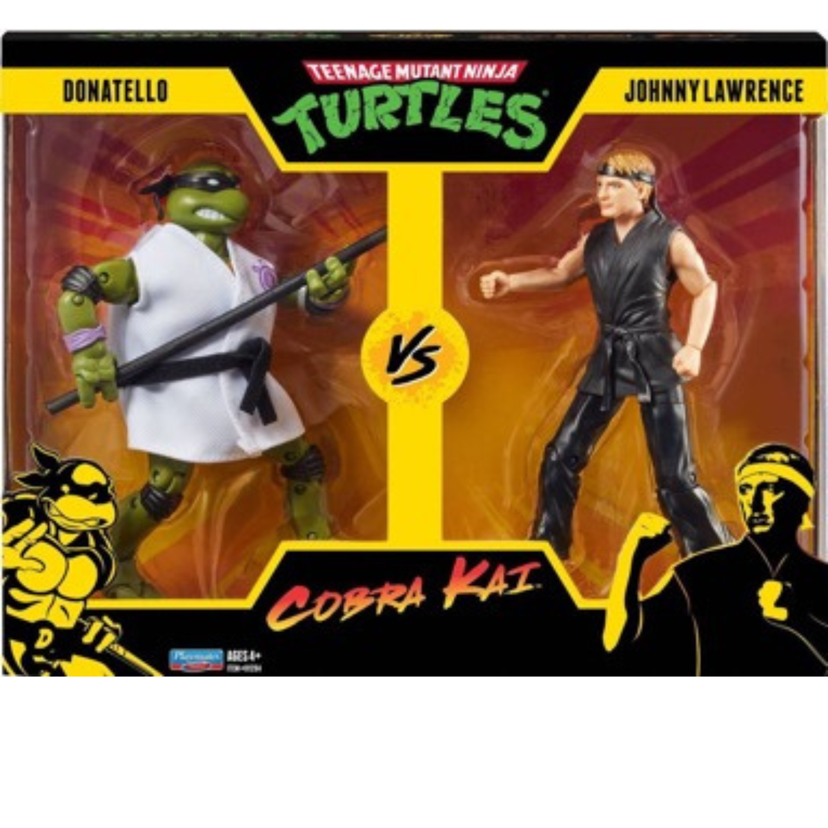Playmates Teenage Mutant Ninja Turtles vs Cobra Kai Donatello vs Johnny Lawrence 81294