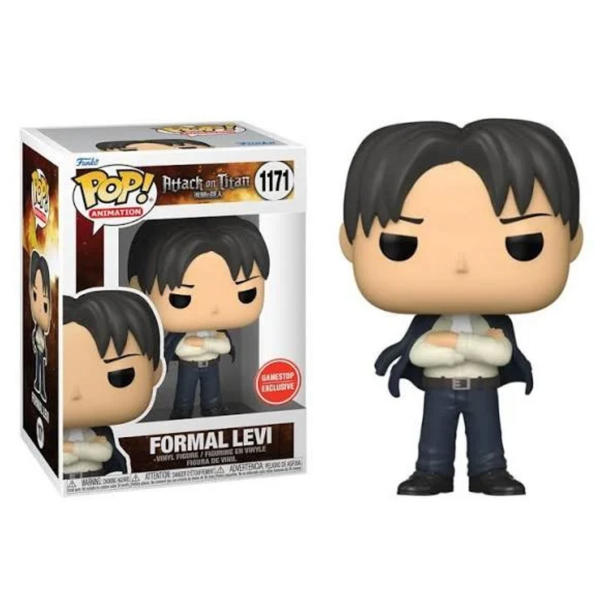 Funko Pop Attack on Titan Formal Levi 1171 Gamestop Exclusive