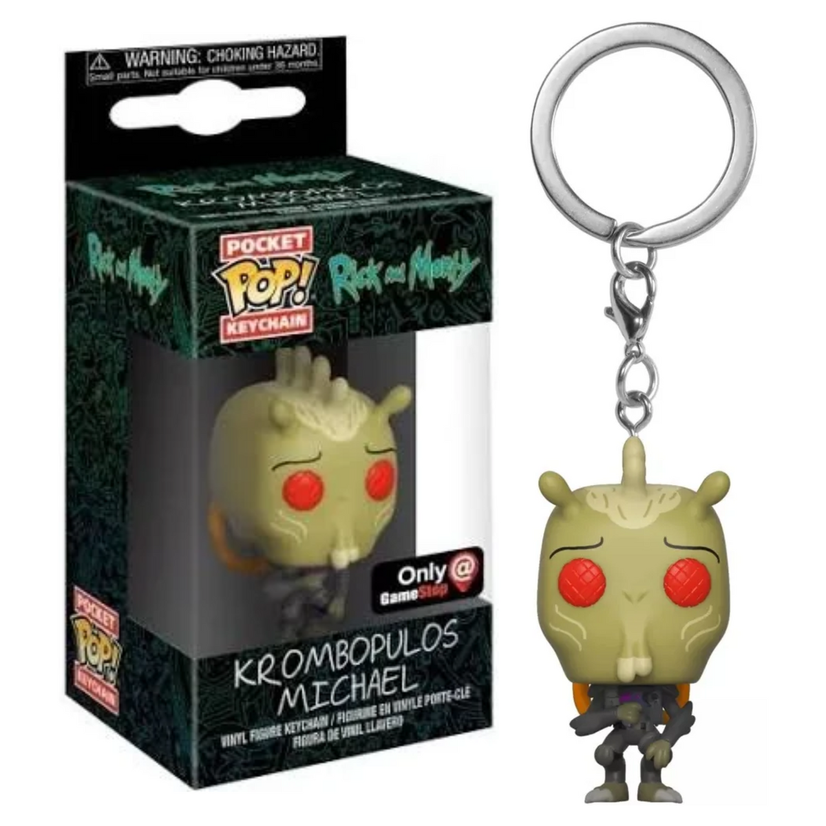Funko Pocket Pop Keychain Disney Rick and Morty Krombopulos Michael