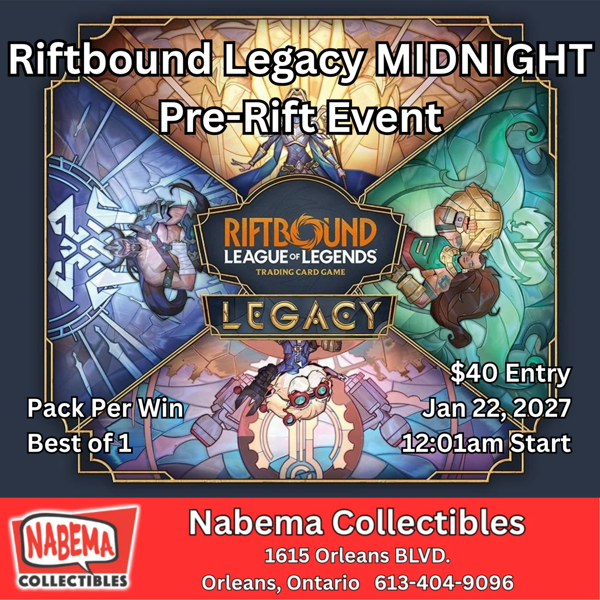 Riftbound Legacy Pre-Rift Event MIDNIGHT Jan 22
